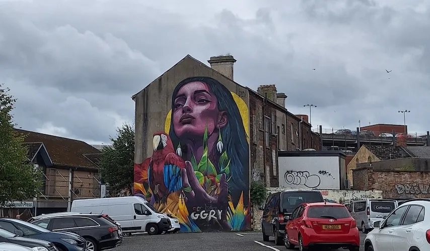Street art in Belfast and Bogota: Murals, graffiti and posters